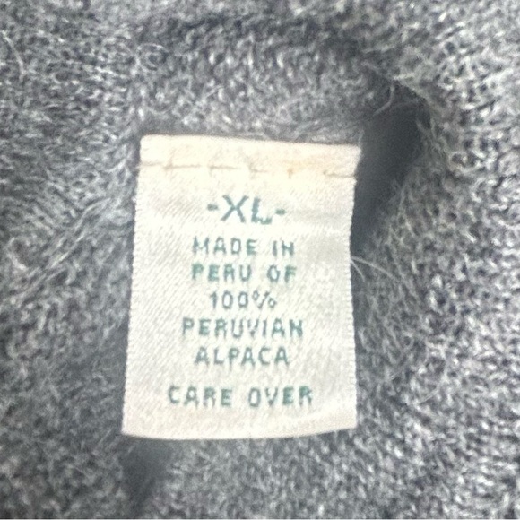 Alpaca Argyle Sweater XL Golf Preppy Made In Peru Coastal Grandad Vintage - Picture 7 of 8